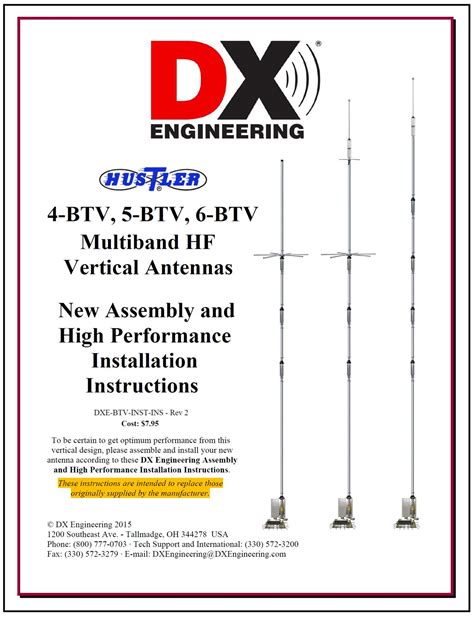 Since I&x27;m using the antenna out of the Amateur bands, getting low SWR required addition of an MFJ-914. . Tuning 6btv antenna